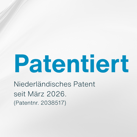 Patentiert. Niederländisches Patent  seit März 2026. (Patentnr. 2038517)