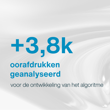 +3.8k oorafdrukken geanalyseerd voor de ontwikkeling van het algoritme