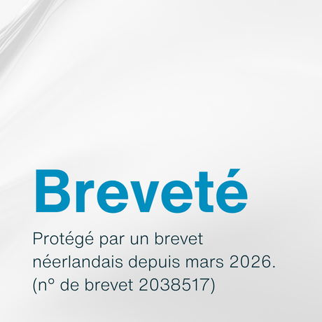 Protégé par un brevet néerlandais depuis mars 2026. (n° de brevet 2038517)