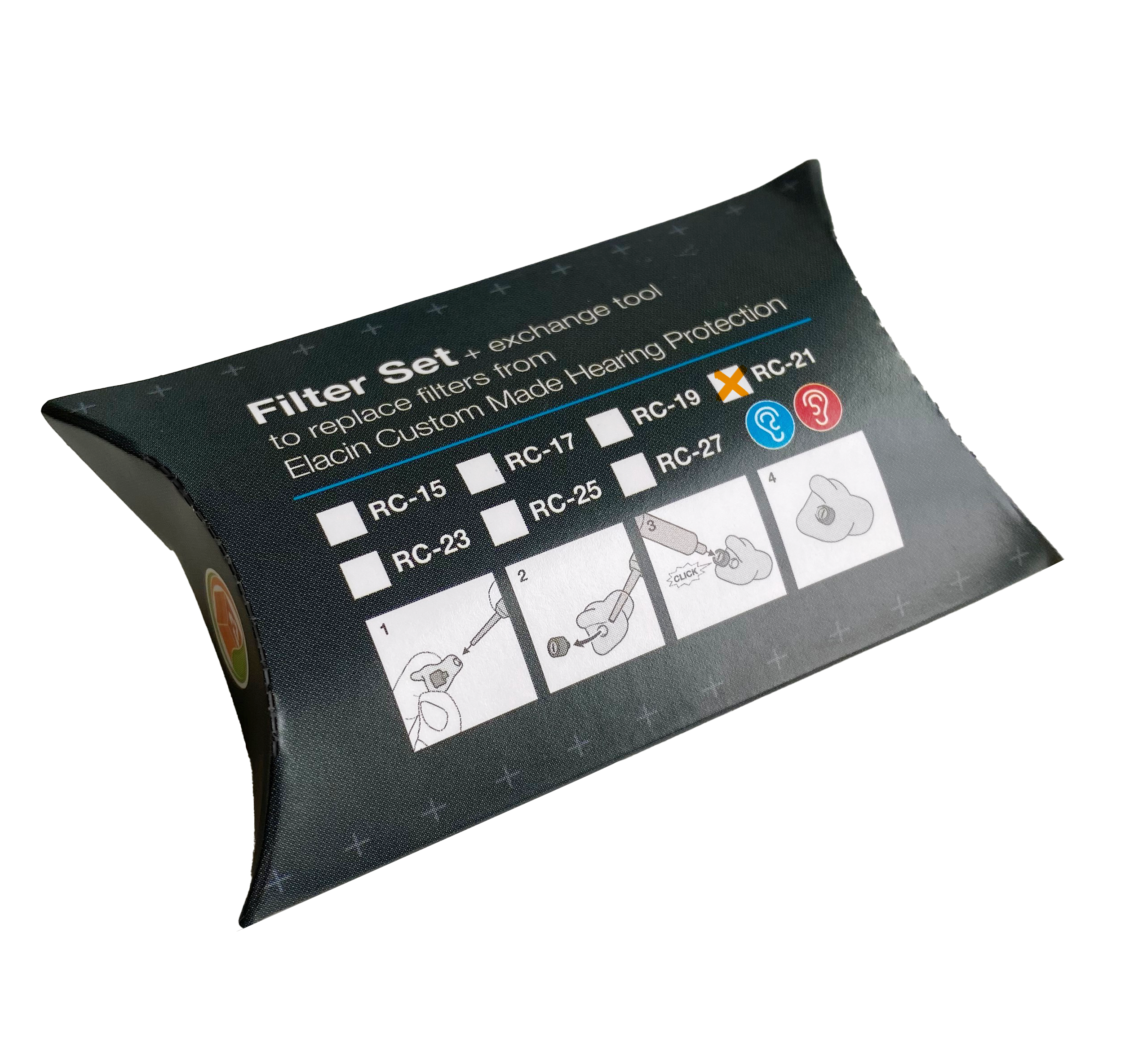 Elacin RC filter exchange kit box