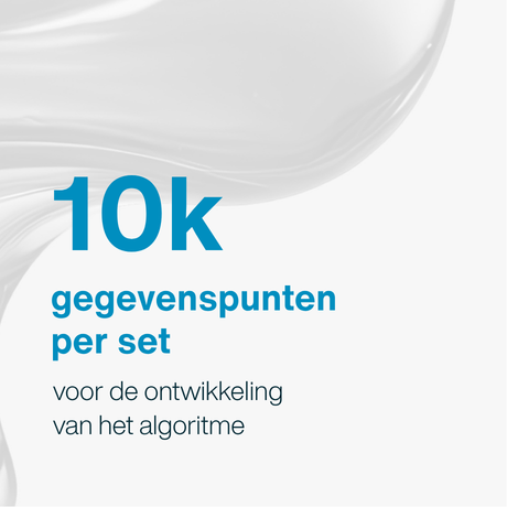 10k gegevenspunten per set voor de ontwikkeling van het algoritme
