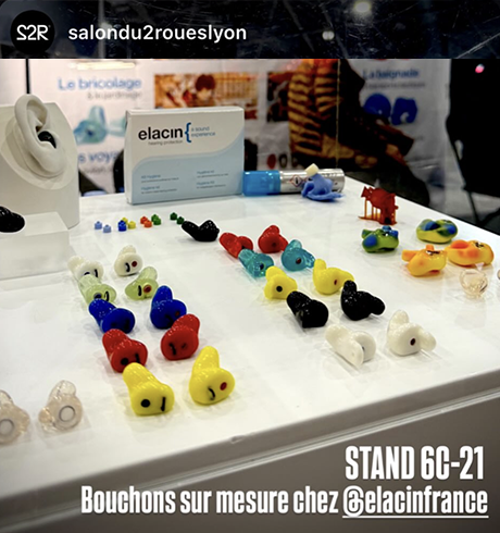 Elacin au Salon du 2 Roues 2026 | Protections auditives sur mesure
