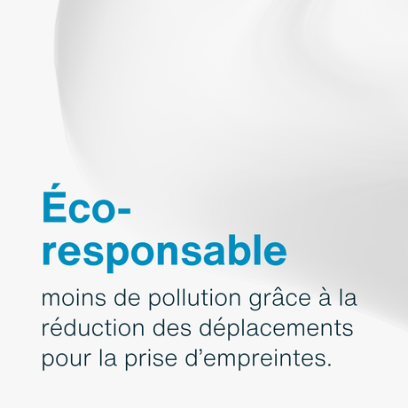 Éco-responsable, moins de pollution grâce à la réduction des déplacements pour la prise d’empreintes.