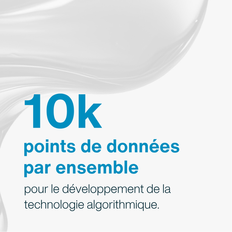 10k points de données par ensemble pour le développement de la technologie algorithmique.