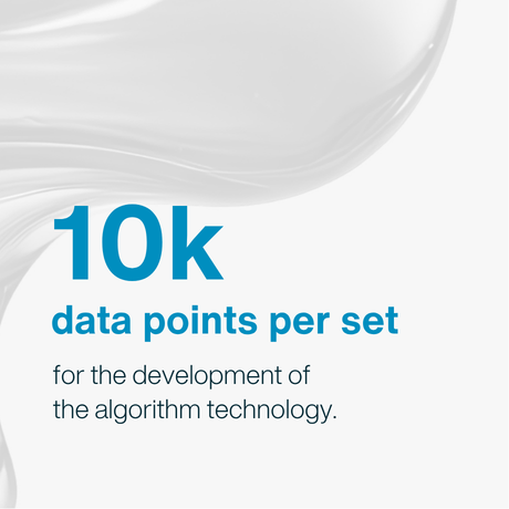 10k data points per set for the development of the algorithm