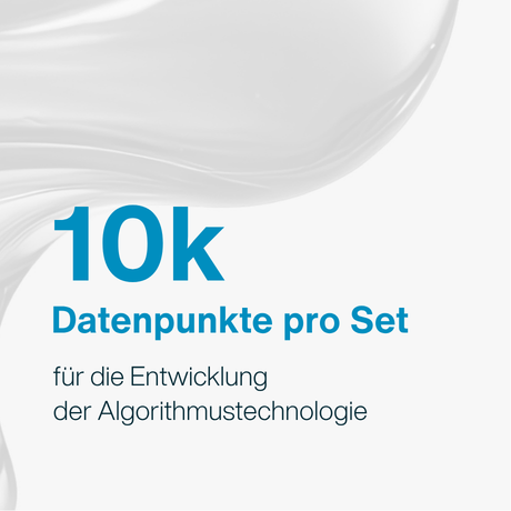 10k Datenpunkte pro Set für die Entwicklung  der Algorithmustechnologie